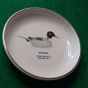 Ducks Unlimited Committee 1978 NJ Pintail Duck Porcelain Tray by Terry McNulty